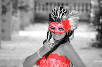 Girl with mask